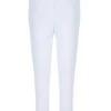 Pantalones de chándal unisex con costuras en contraste blancas