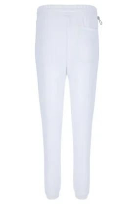 Pantalones de chándal unisex con costuras en contraste blancas