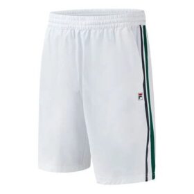 Pantalones de tenis transpirables con tejido lateral para hombre, color blanco