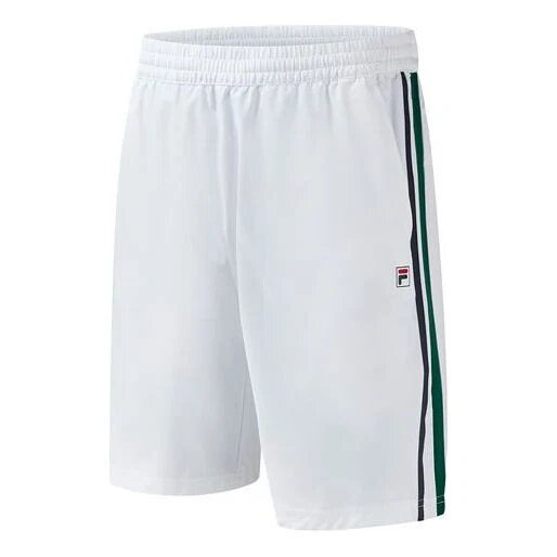 Pantalones de tenis transpirables con tejido lateral para hombre, color blanco