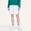 Pantalones de tenis transpirables con tejido lateral para hombre, color blanco