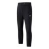 Pantalones deportivos de atletismo de punto rectos de color sólido, negros