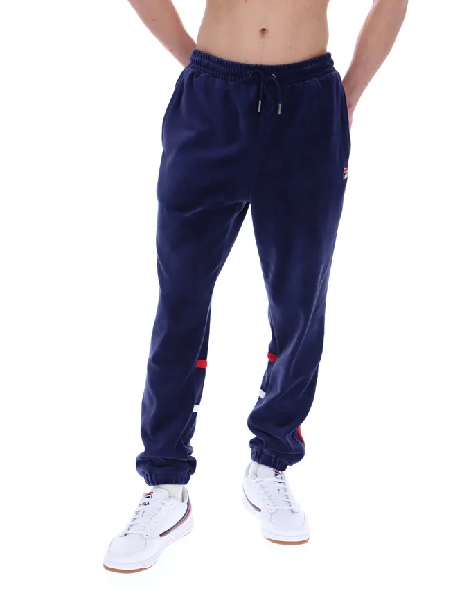 Pantalones deportivos Fila Otello con paneles contrastantes en azul marino