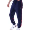 Pantalones deportivos Fila Otello con paneles contrastantes en azul marino