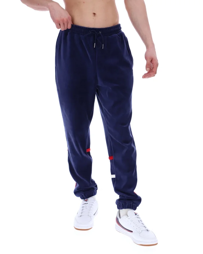 Pantalones deportivos Fila Otello con paneles contrastantes en azul marino