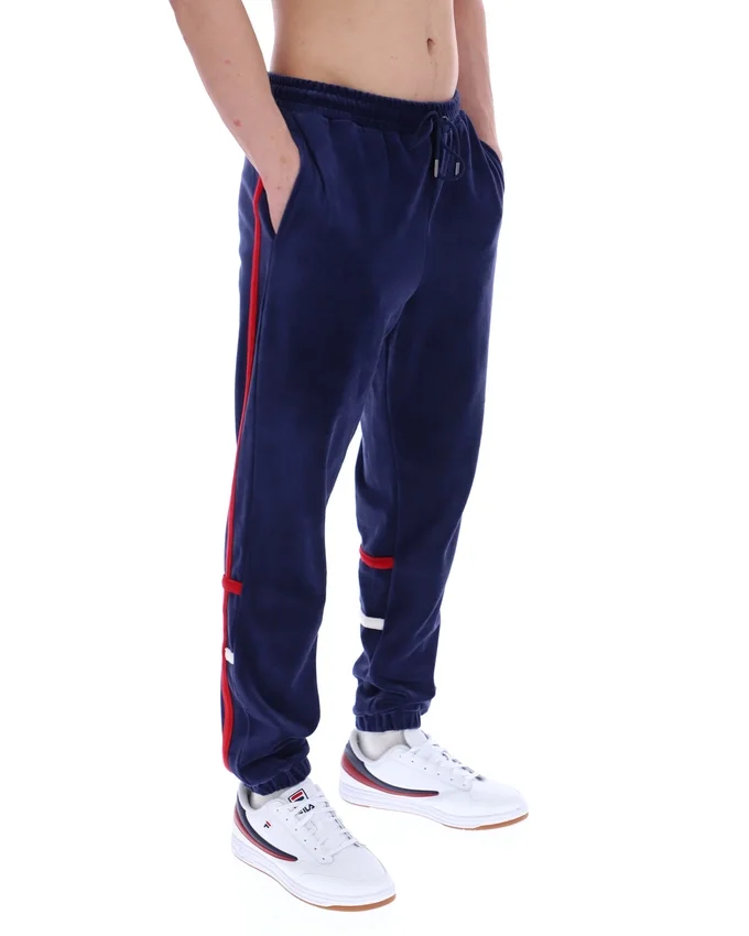 Pantalones deportivos Fila Otello con paneles contrastantes en azul marino