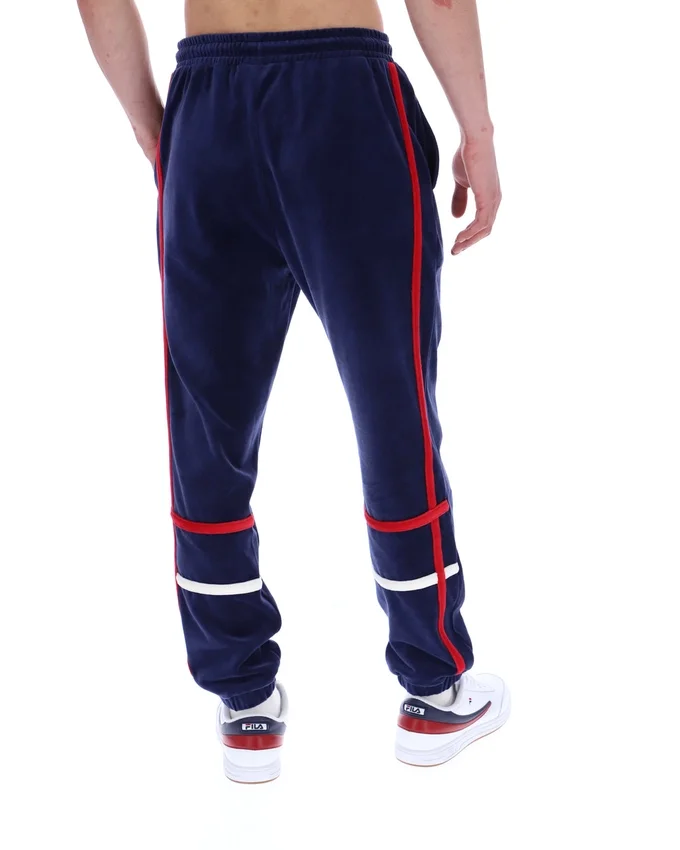 Pantalones deportivos Fila Otello con paneles contrastantes en azul marino