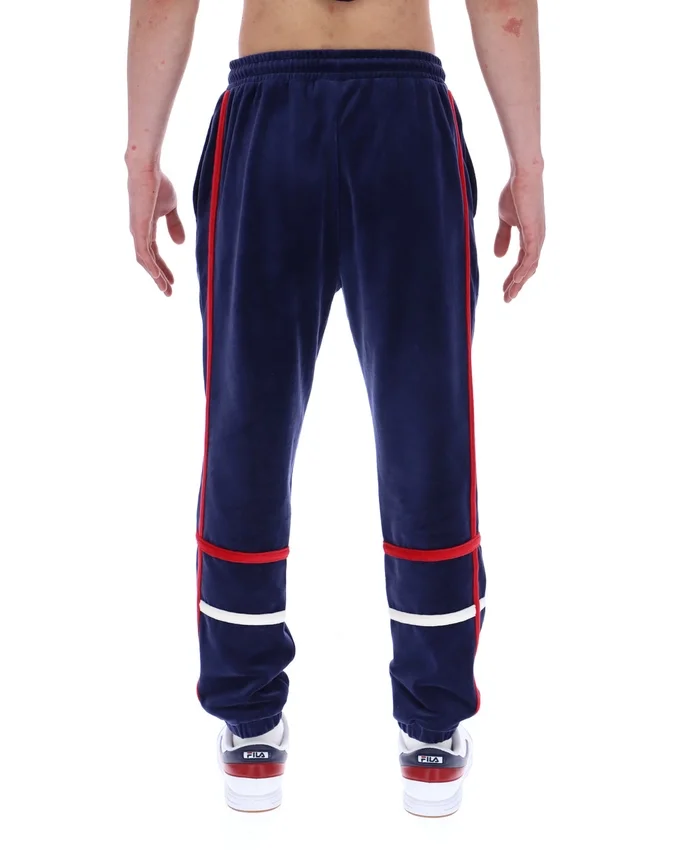 Pantalones deportivos Fila Otello con paneles contrastantes en azul marino
