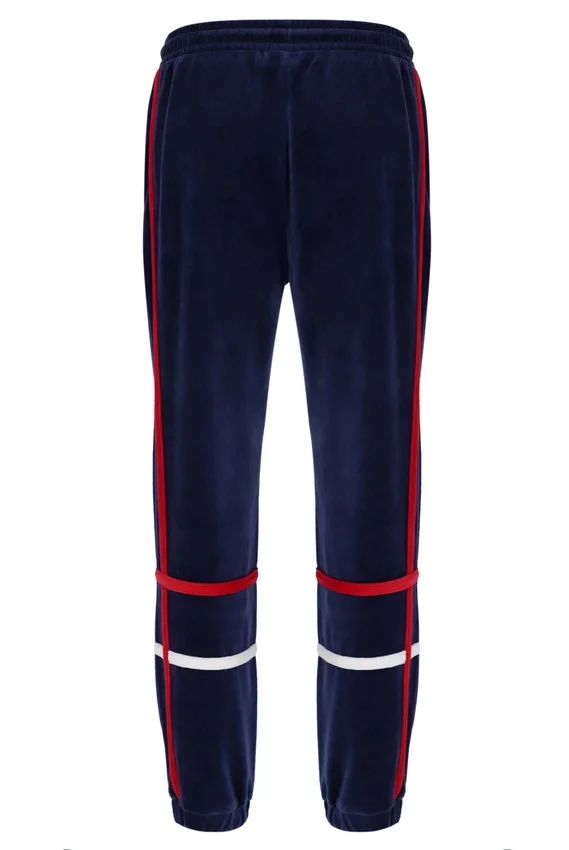 Pantalones deportivos Fila Otello con paneles contrastantes en azul marino