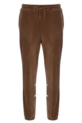 Pantalones deportivos Otello con paneles contrastantes en color Cappuccino