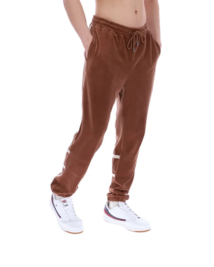 Pantalones deportivos Otello con paneles contrastantes en color Cappuccino