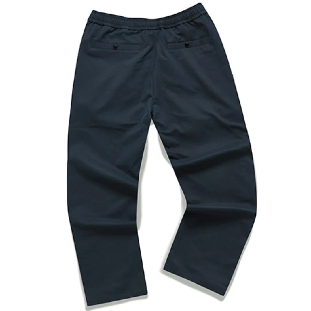 Pantalones deportivos tejidos con raya lateral de la colaboración Fila x Mihara Yasuhiro «Azul marino y blanco»