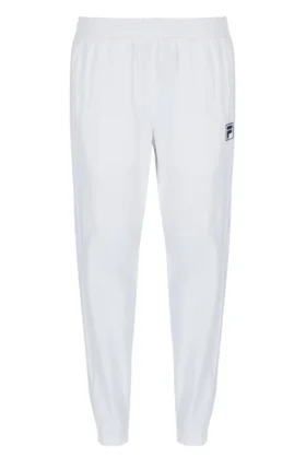 Pantalones deportivos tejidos en blanco roto