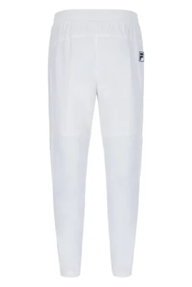 Pantalones deportivos tejidos en blanco roto