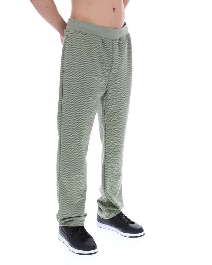 Pantalones Edward Herringbone en color espuma de mar