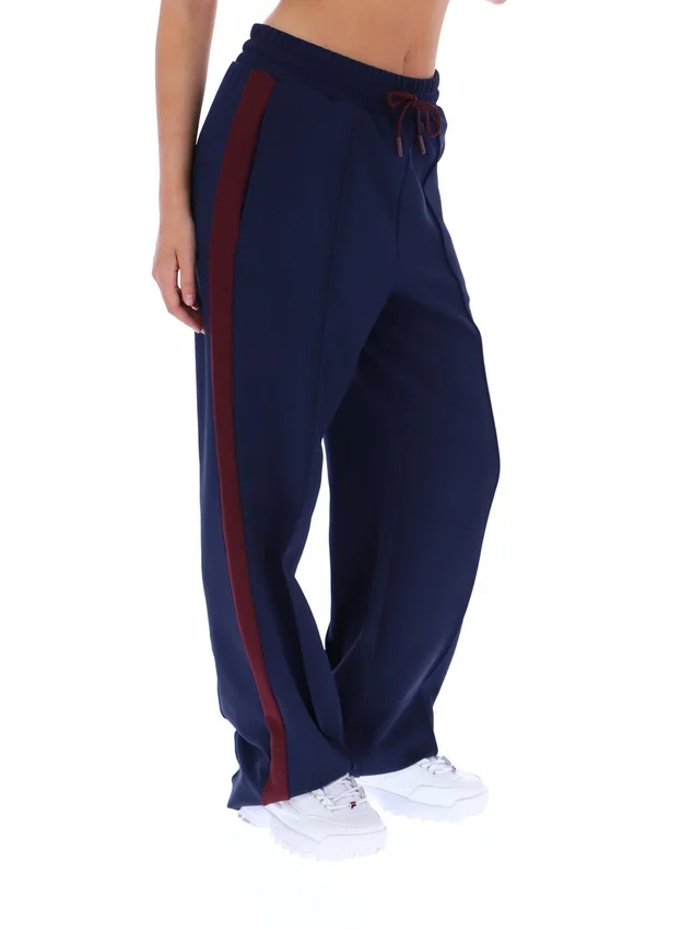 Pantalones elegantes de pierna recta Chiara de Fila en azul marino