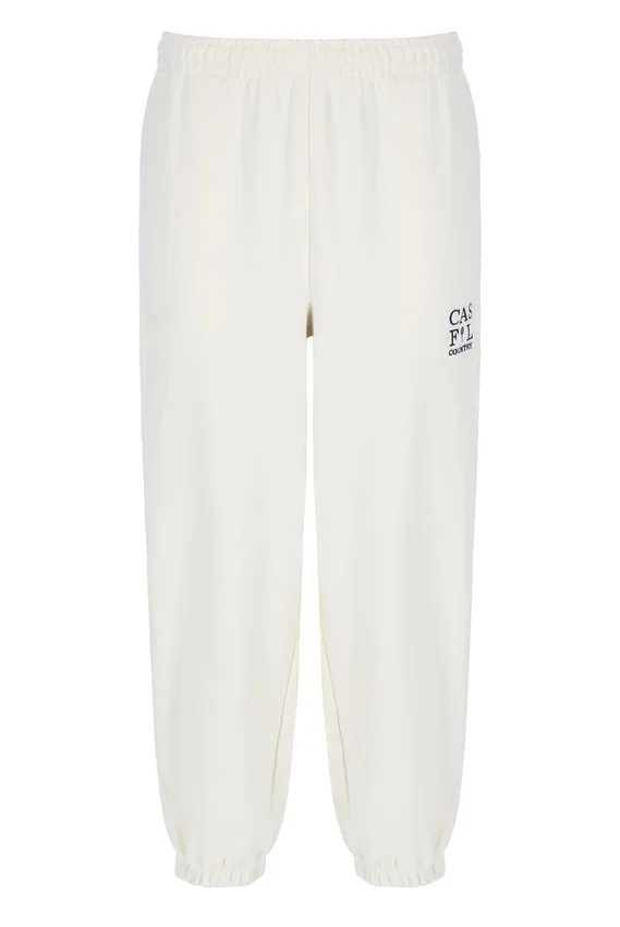 Pantalones jogger Casa Country Club color crema