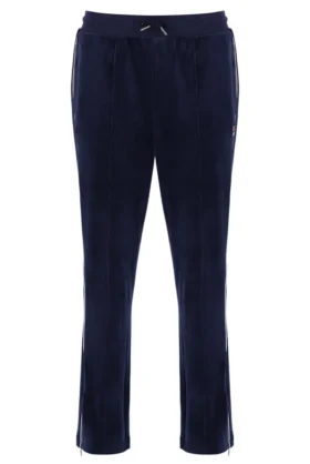 Pantalones jogger rectos de terciopelo Fio azul marino de Fila