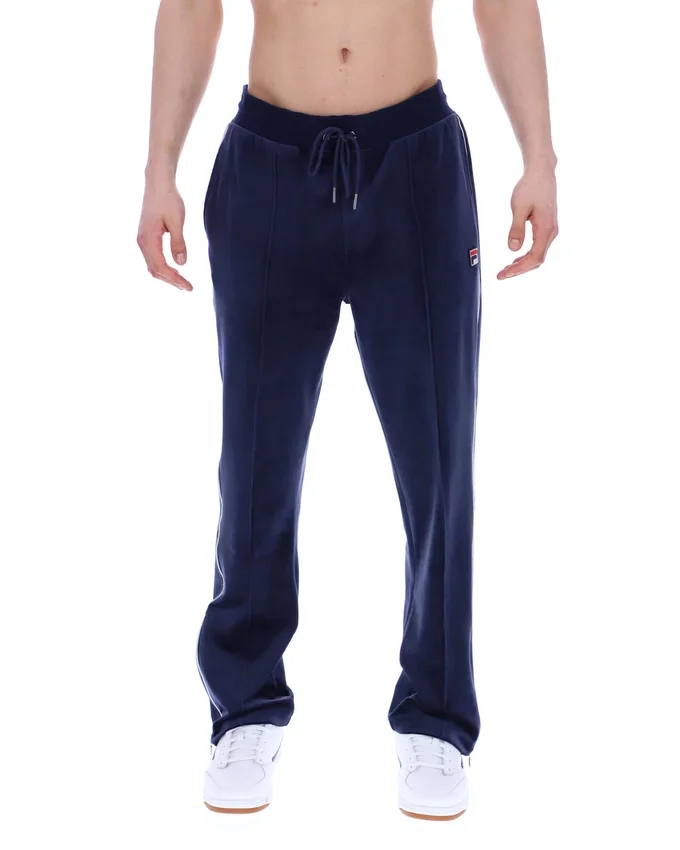 Pantalones jogger rectos de terciopelo Fio azul marino de Fila