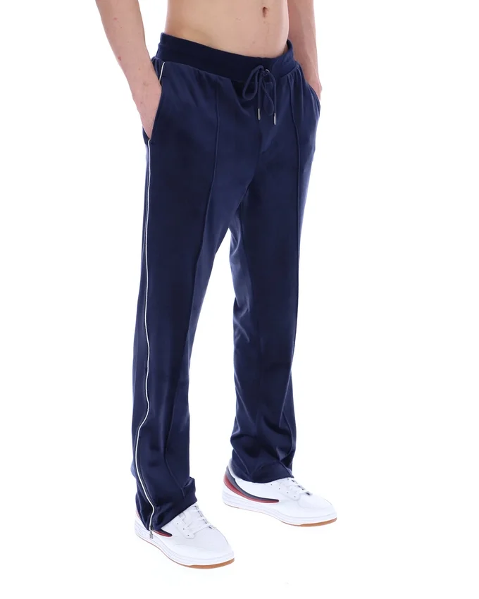 Pantalones jogger rectos de terciopelo Fio azul marino de Fila