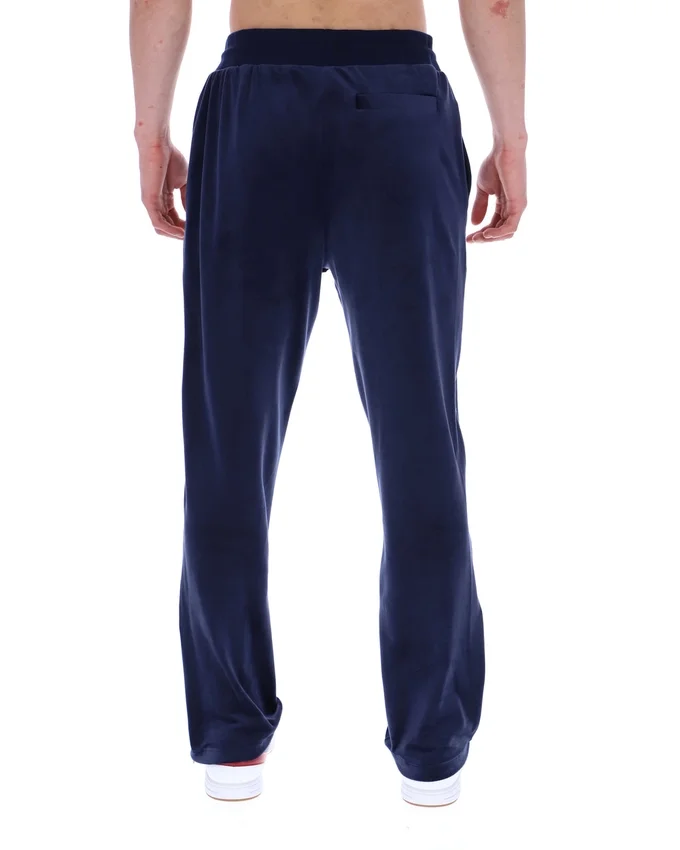 Pantalones jogger rectos de terciopelo Fio azul marino de Fila