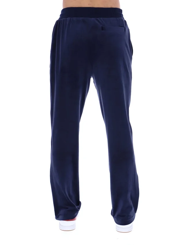 Pantalones jogger rectos de terciopelo Fio azul marino de Fila