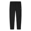 Pantalones largos casuales rectos de tejido fino y ligero, color negro