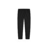 Pantalones largos casuales rectos de tejido fino y ligero, color negro