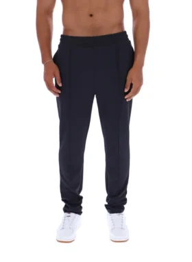Pantalones Molveno de pierna estrecha con pliegues, color carbón