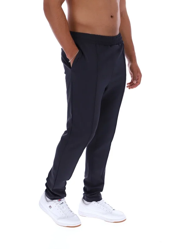 Pantalones Molveno de pierna estrecha con pliegues, color carbón