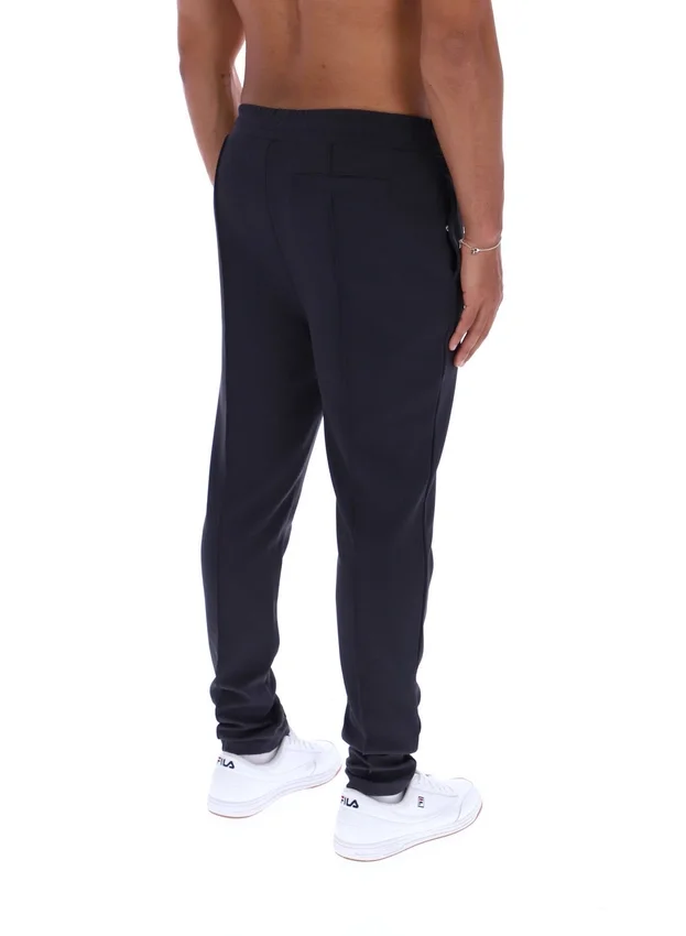 Pantalones Molveno de pierna estrecha con pliegues, color carbón