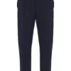 Pantalones Molveno de pierna estrecha con pliegues, color carbón