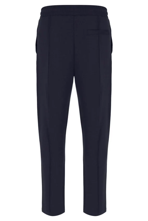 Pantalones Molveno de pierna estrecha con pliegues, color carbón