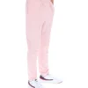 Pantalones Molveno de pierna estrecha con pliegues en rosa pálido