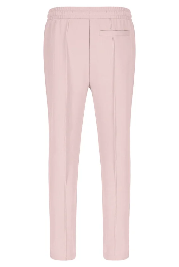Pantalones Molveno de pierna estrecha con pliegues en rosa pálido
