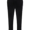 Pantalones negros de terciopelo de pierna recta de Wella