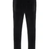 Pantalones negros de terciopelo de pierna recta de Wella