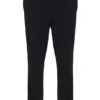 Pantalones negros Layton de corte recto con detalle de cinta