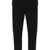 Pantalones negros Molveno de corte ajustado con pliegues finos