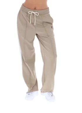 Pantalones rectos elegantes Chiara en color beige
