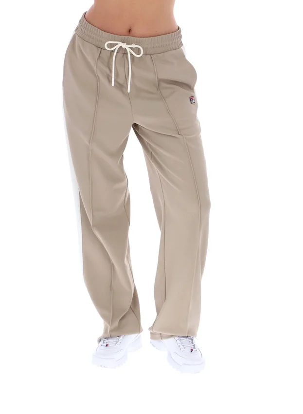 Pantalones rectos elegantes Chiara en color beige