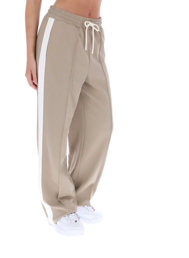 Pantalones rectos elegantes Chiara en color beige