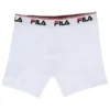 Paquete de 2 boxers blancos de talle medio para hombre