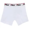 Paquete de 2 boxers blancos de talle medio para hombre