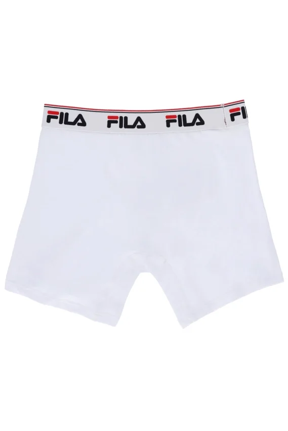 Paquete de 2 boxers blancos de talle medio para hombre