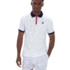 Polo a rayas clásico vintage BB1 blanco