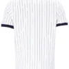 Polo a rayas clásico vintage BB1 blanco