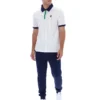 Polo a rayas clásico vintage BB1 blanco