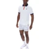 Polo a rayas clásico vintage BB1 blanco