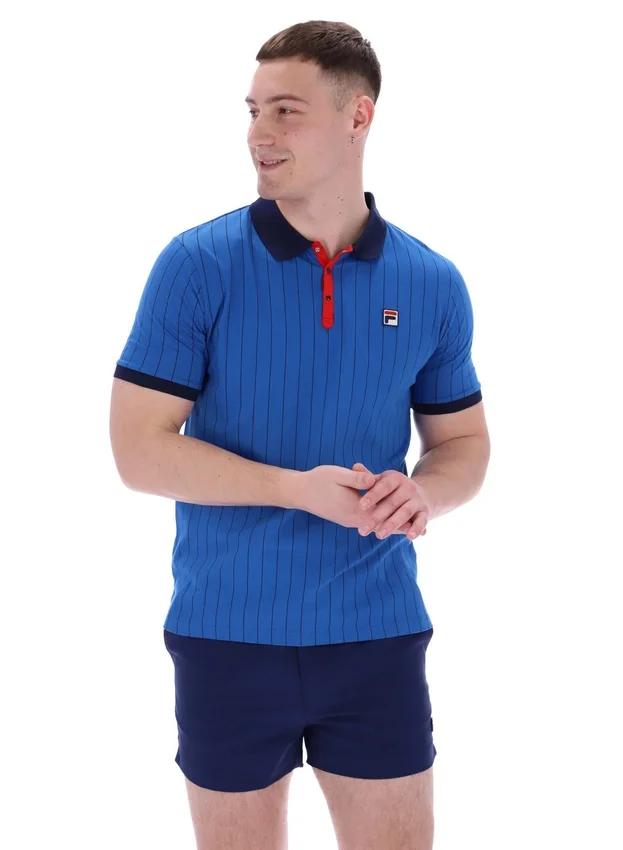 Polo a rayas clásico vintage BB1 en color Turkish Sea